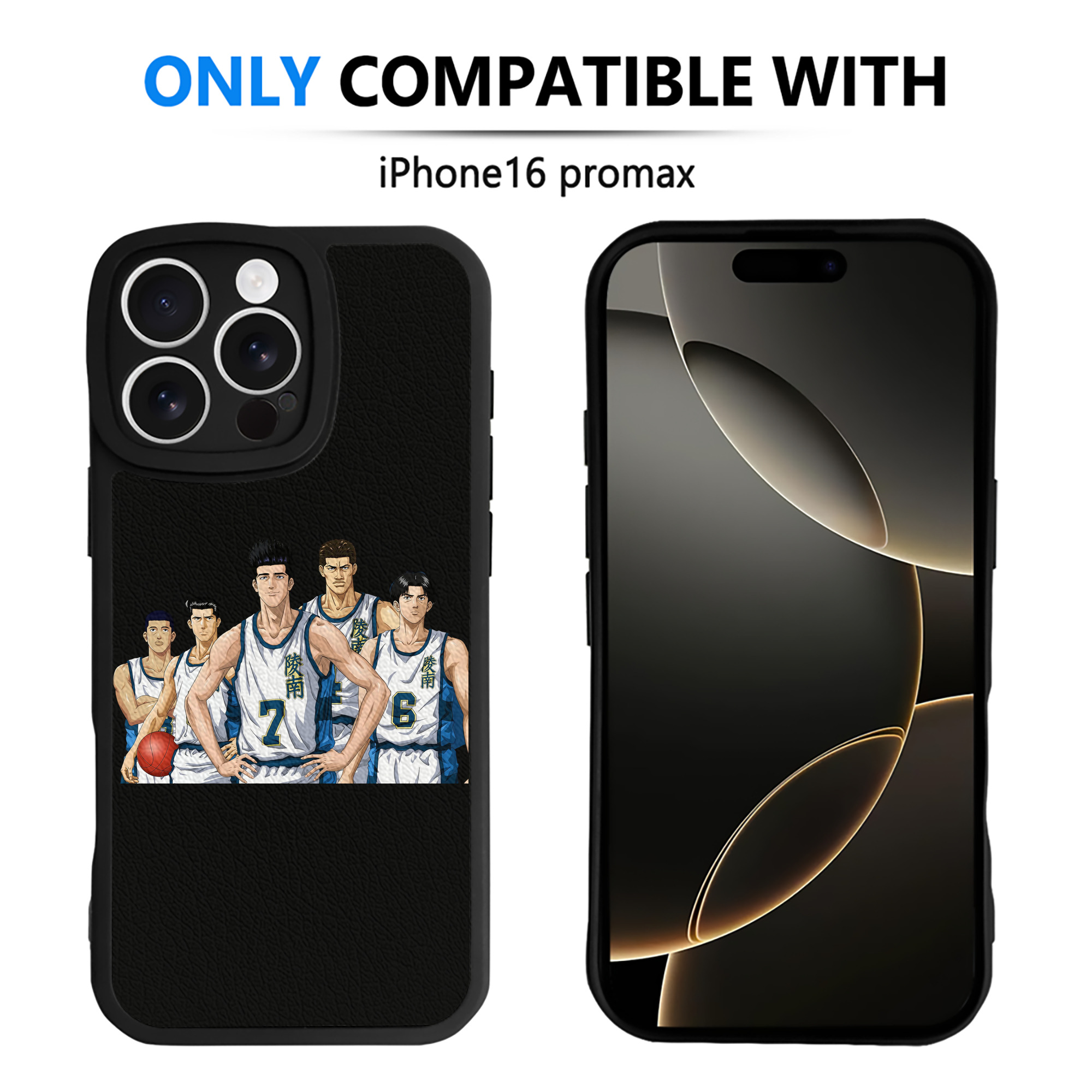 （画像用） SLAM DUNK／スラムダンク 【iPhone 16シリーズ対応】シリコンスマホケース（レザー調） 材質：シリコン
